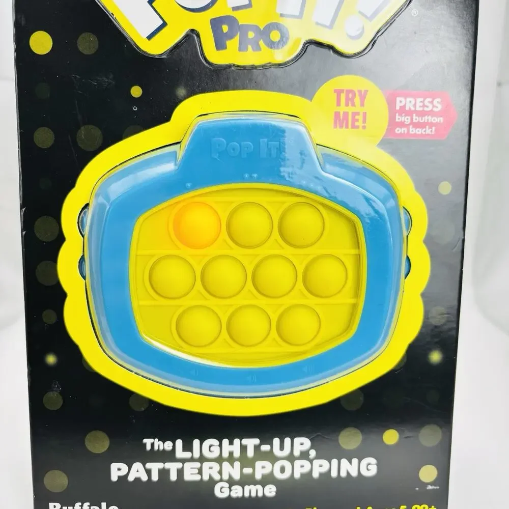 NEW ~ Buffalo Games ~ Pop It! Pro ~ The Light-Up Pattern Popping Game. Cool Game